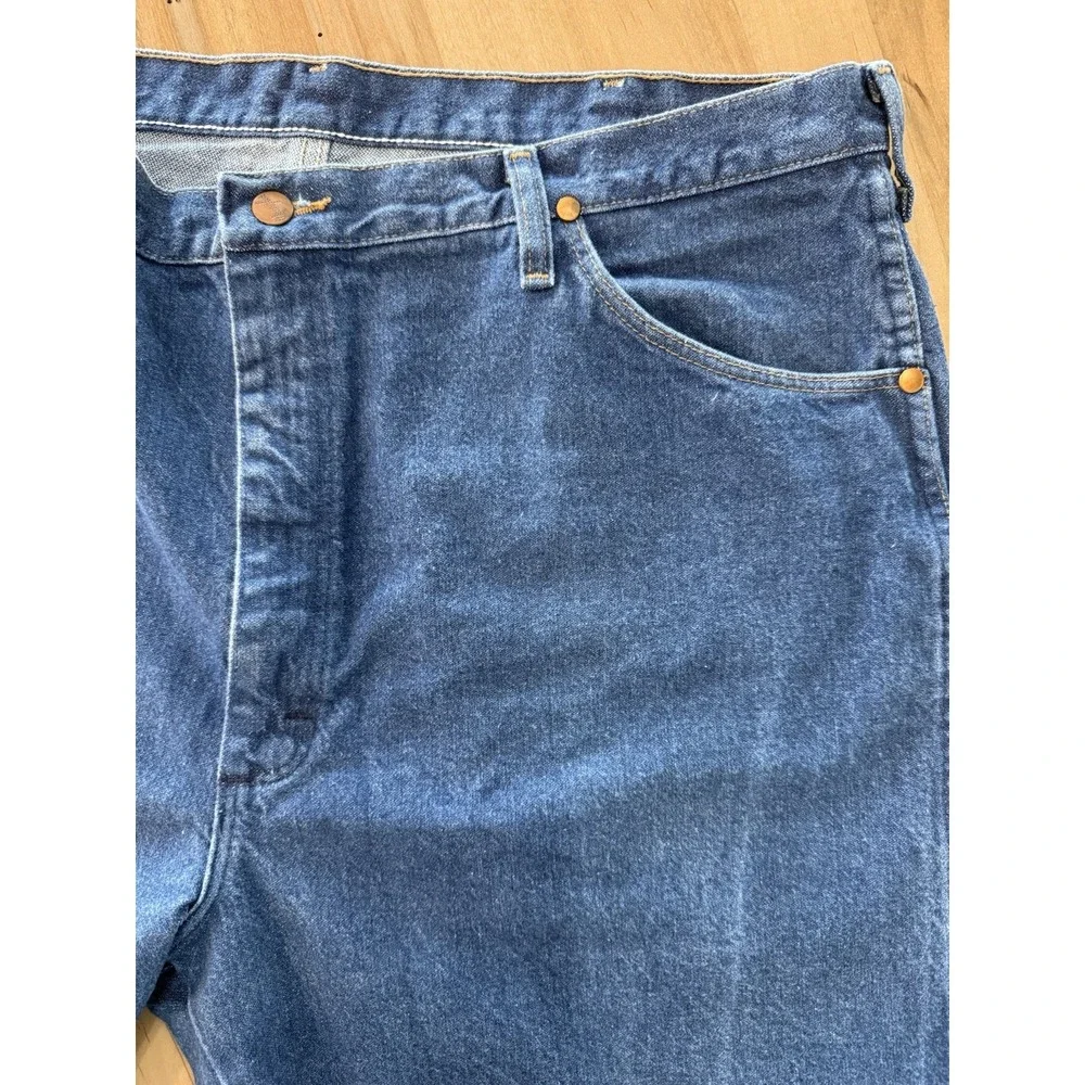 Vintage Wrangler 31 MWZ Blue Jeans Mens 42x30 Straight Leg Country Western Denim